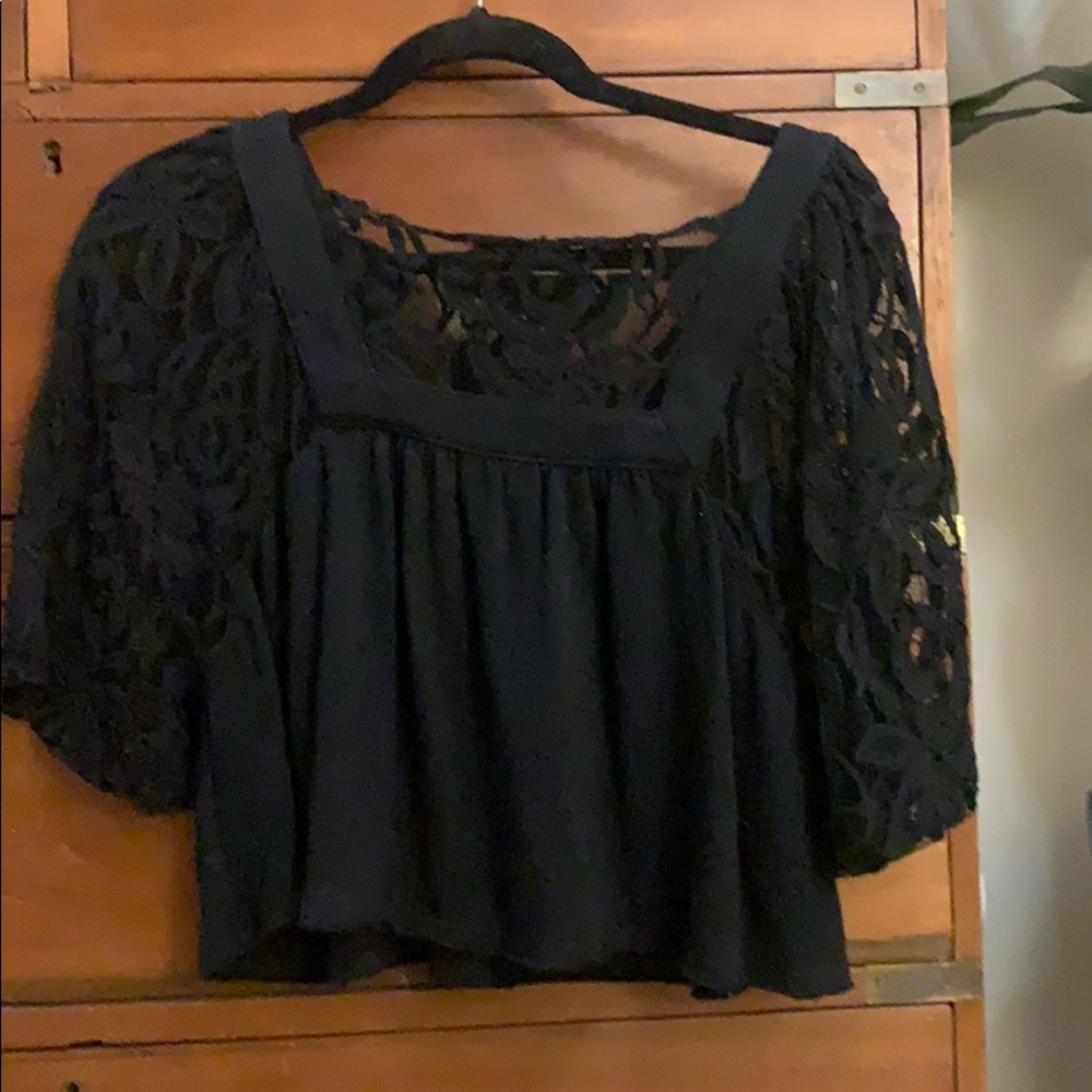 Free People black lace top